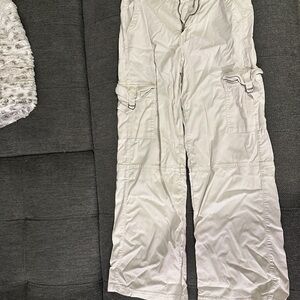 American Eagle Outfitters Light Beige Wide Leg Pants